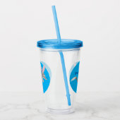 かわいい幸せなオーストラリアのビルビー漫画 アクリルタンブラー (左)