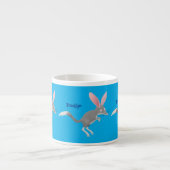 かわいい幸せなオーストラリアのビルビー漫画 エスプレッソカップ (正面)