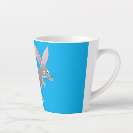 かわいい幸せなオーストラリアのビルビー漫画 カフェラテマグ (右)