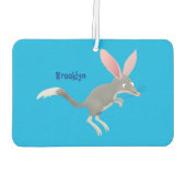 かわいい幸せなオーストラリアのビルビー漫画 カーエアーフレッシュナー (裏面)