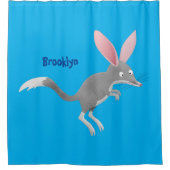 かわいい幸せなオーストラリアのビルビー漫画 シャワーカーテン (正面)