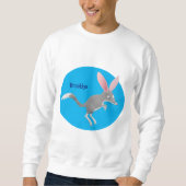 かわいい幸せなオーストラリアのビルビー漫画 スウェットシャツ (正面)