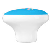 かわいい幸せなオーストラリアのビルビー漫画 セラミックノブ (側面)