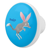 かわいい幸せなオーストラリアのビルビー漫画 セラミックノブ (右)