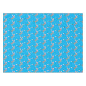 かわいい幸せなオーストラリアのビルビー漫画 テーブルクロス (正面(横))