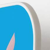 かわいい幸せなオーストラリアのビルビー漫画 ピックルボールラケット (左詳細)