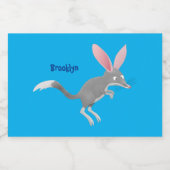 かわいい幸せなオーストラリアのビルビー漫画 フードラベル (シングルラベル)