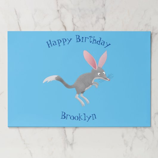 かわいい幸せなオーストラリアのビルビー漫画 ペーパーパッド (正面)