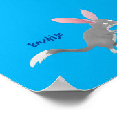 かわいい幸せなオーストラリアのビルビー漫画 ポスター (角)