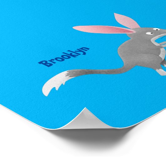 かわいい幸せなオーストラリアのビルビー漫画 ポスター (角)