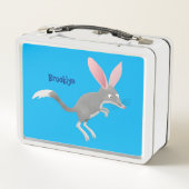 かわいい幸せなオーストラリアのビルビー漫画 メタルランチボックス (裏面)