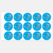 かわいい幸せなオーストラリアのビルビー漫画 ラベル (シート)