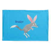 かわいい幸せなオーストラリアのビルビー漫画 枕カバー (裏面)