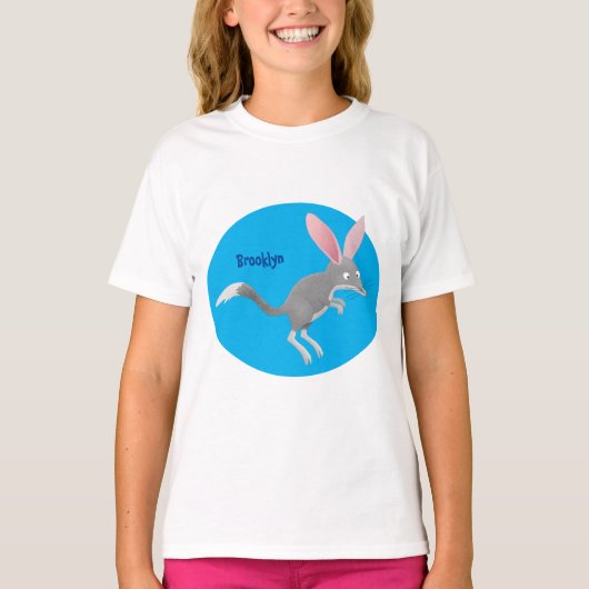 かわいい幸せなオーストラリアのビルビー漫画 Tシャツ (正面)