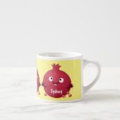 かわいい幸せなザクロのフルーツマンガ エスプレッソカップ (右)