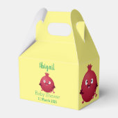 かわいい幸せなザクロのフルーツマンガ フェイバーボックス (裏面サイド)