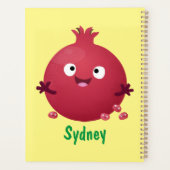 かわいい幸せなザクロのフルーツマンガ プランナー手帳 (裏面)