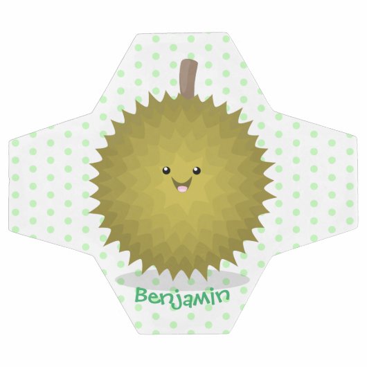 かわいい幸せなジュリアン漫画イラストレーション サッカーボール (フラット)