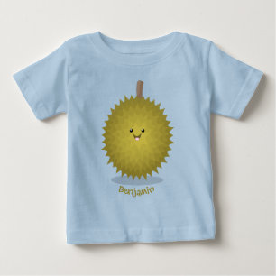 かわいい幸せなジュリアン漫画イラストレーション ベビーTシャツ