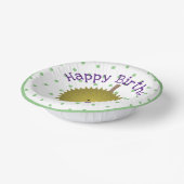 かわいい幸せなジュリアン漫画イラストレーション ペーパーボウル (傾斜あり)