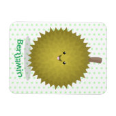 かわいい幸せなジュリアン漫画イラストレーション マグネット (横)