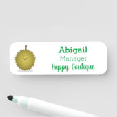 かわいい幸せなジュリアン漫画イラストレーション 名札 (インサイチュ)