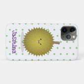 かわいい幸せなジュリアン漫画イラストレーション Case-Mate iPhoneケース (裏面(横))