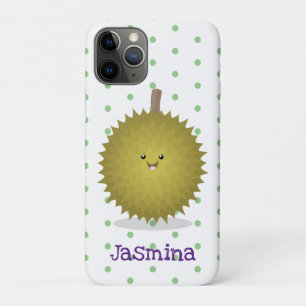 かわいい幸せなジュリアン漫画イラストレーション iPhone 11 PROケース