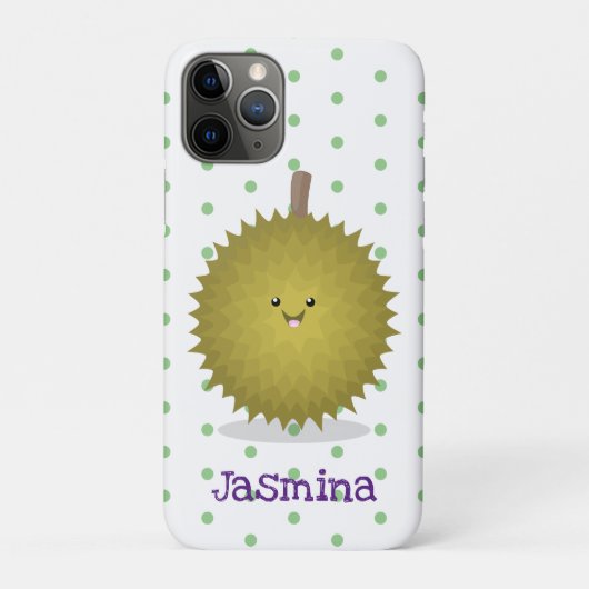 かわいい幸せなジュリアン漫画イラストレーション Case-Mate iPhoneケース (裏)