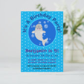 かわいい幸せなセイウスの泡の漫画イラスト 招待状 (スタンド正面)