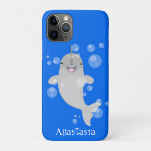 かわいい幸せなセイウスの泡の漫画イラスト iPhone 11 PROケース