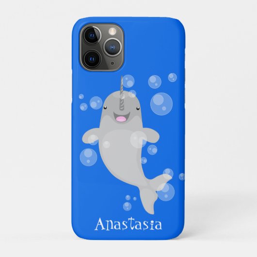 かわいい幸せなセイウスの泡の漫画イラスト Case-Mate iPhoneケース (裏)