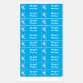 かわいい幸せなナショールの泡の漫画パーソナライズされた ラベル (シート)