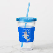 かわいい幸せなナールウォバブルアニメイラストレーション アクリルタンブラー (裏面)