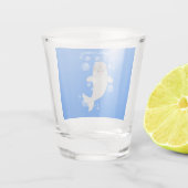 かわいい幸せなナールウォバブルアニメイラストレーション ショットグラス (裏面)