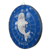 かわいい幸せなナールウォバブルアニメイラストレーション ダーツボード (正面右)