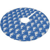 かわいい幸せなナールウォバブルアニメイラストレーション ブラッシュドポリエステルツリースカート (アングル)