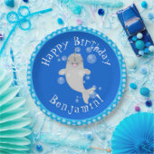 かわいい幸せなナールウォバブルアニメイラストレーション ペーパープレート (パーティー)