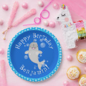 かわいい幸せなナールウォバブルアニメイラストレーション ペーパープレート (パーティー)