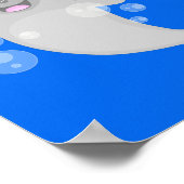 かわいい幸せなナールウォバブルアニメイラストレーション ポスター (角)