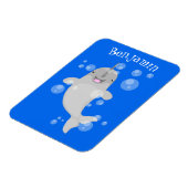 かわいい幸せなナールウォバブルアニメイラストレーション マグネット (左側)