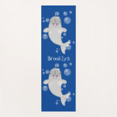 かわいい幸せなナールウォバブルアニメイラストレーション ヨガマット (正面)