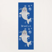 かわいい幸せなナールウォバブルアニメイラストレーション ヨガマット (裏面)