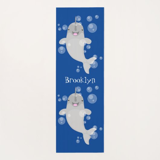 かわいい幸せなナールウォバブルアニメイラストレーション ヨガマット (裏面)