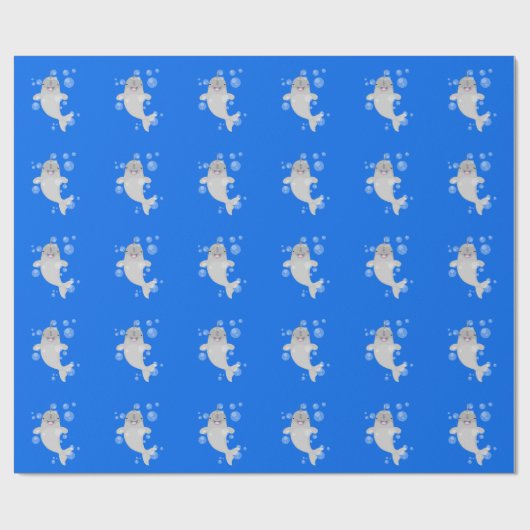 かわいい幸せなナールウォバブルアニメイラストレーション ラッピングペーパー (フラット)