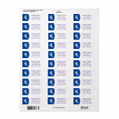 かわいい幸せなナールウォバブルアニメイラストレーション ラベル (フルシート)