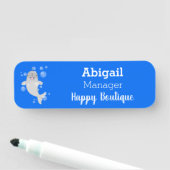 かわいい幸せなナールウォバブルアニメイラストレーション 名札 (インサイチュ)