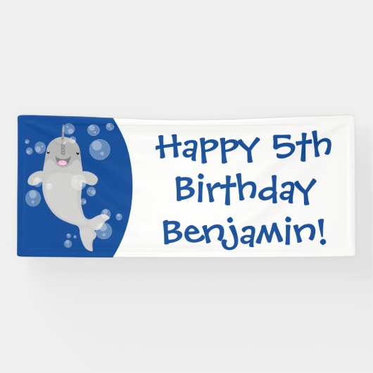 かわいい幸せなナールウォバブルアニメイラストレーション 横断幕 (横)