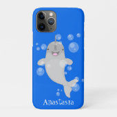 かわいい幸せなナールウォバブルアニメイラストレーション Case-Mate iPhoneケース (裏)