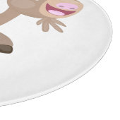 かわいい幸せなビリーヤギの漫画 カッティングボード (角)